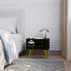 STELLAR CONSTELLATIONS Mesita de Noche en Acabado Negro