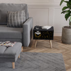 STELLAR CONSTELLATIONS Mesita de Noche en Acabado Negro