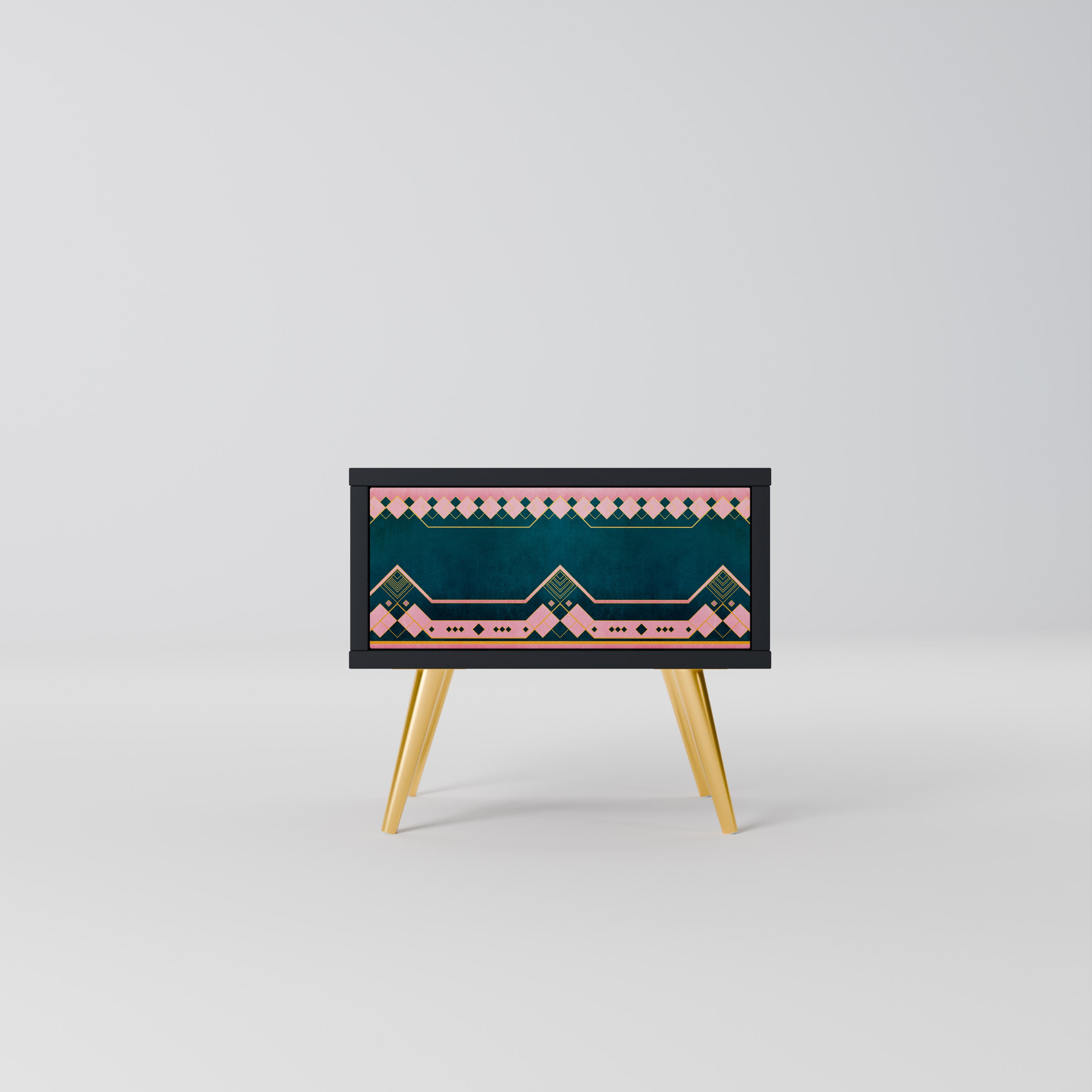 ROYAL COMPOSITION Nightstand in Black Finish