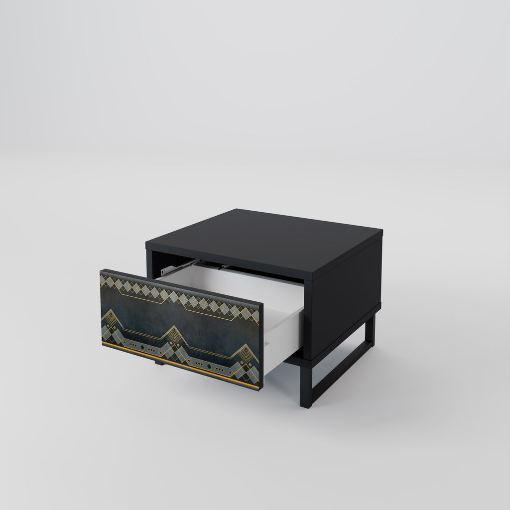 ROYAL ORDINARINESS Nightstand in Black Finish