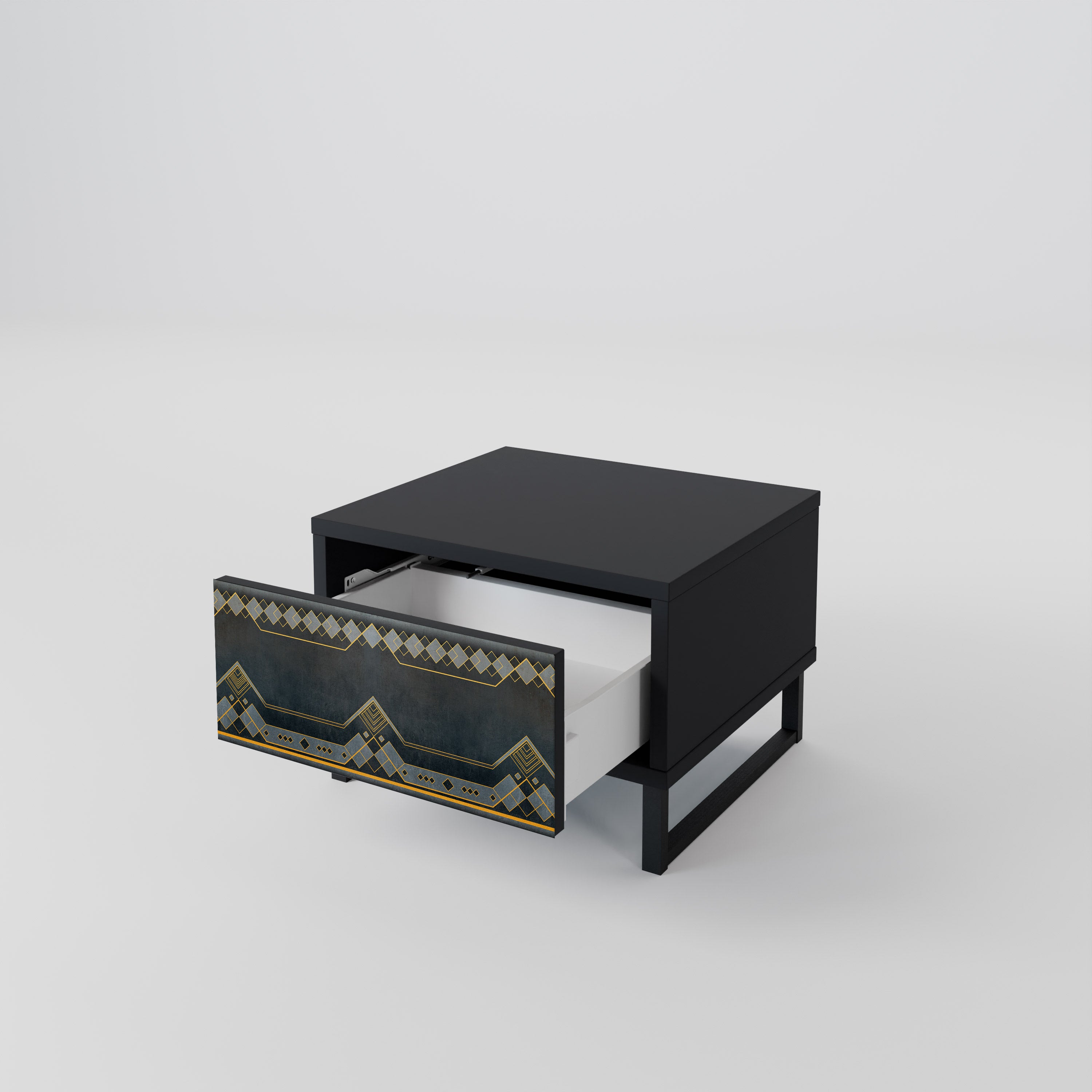 ROYAL ORDINARINESS Nightstand in Black Finish