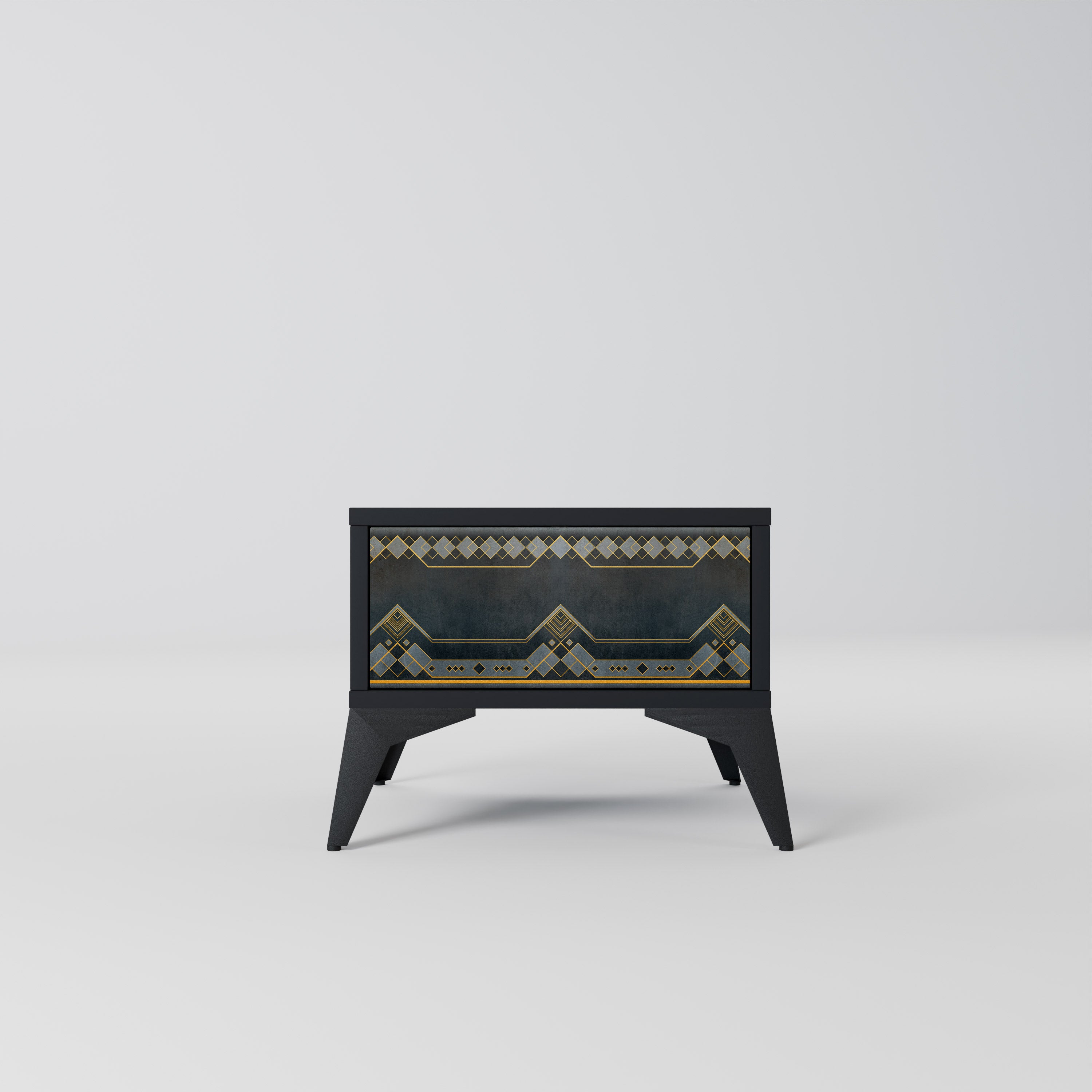 ROYAL ORDINARINESS Nightstand in Black Finish