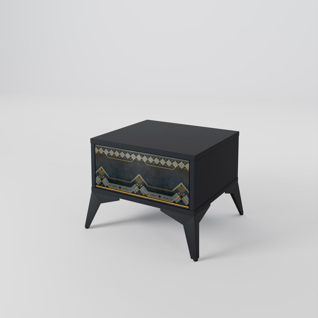 ROYAL ORDINARINESS Nightstand in Black Finish