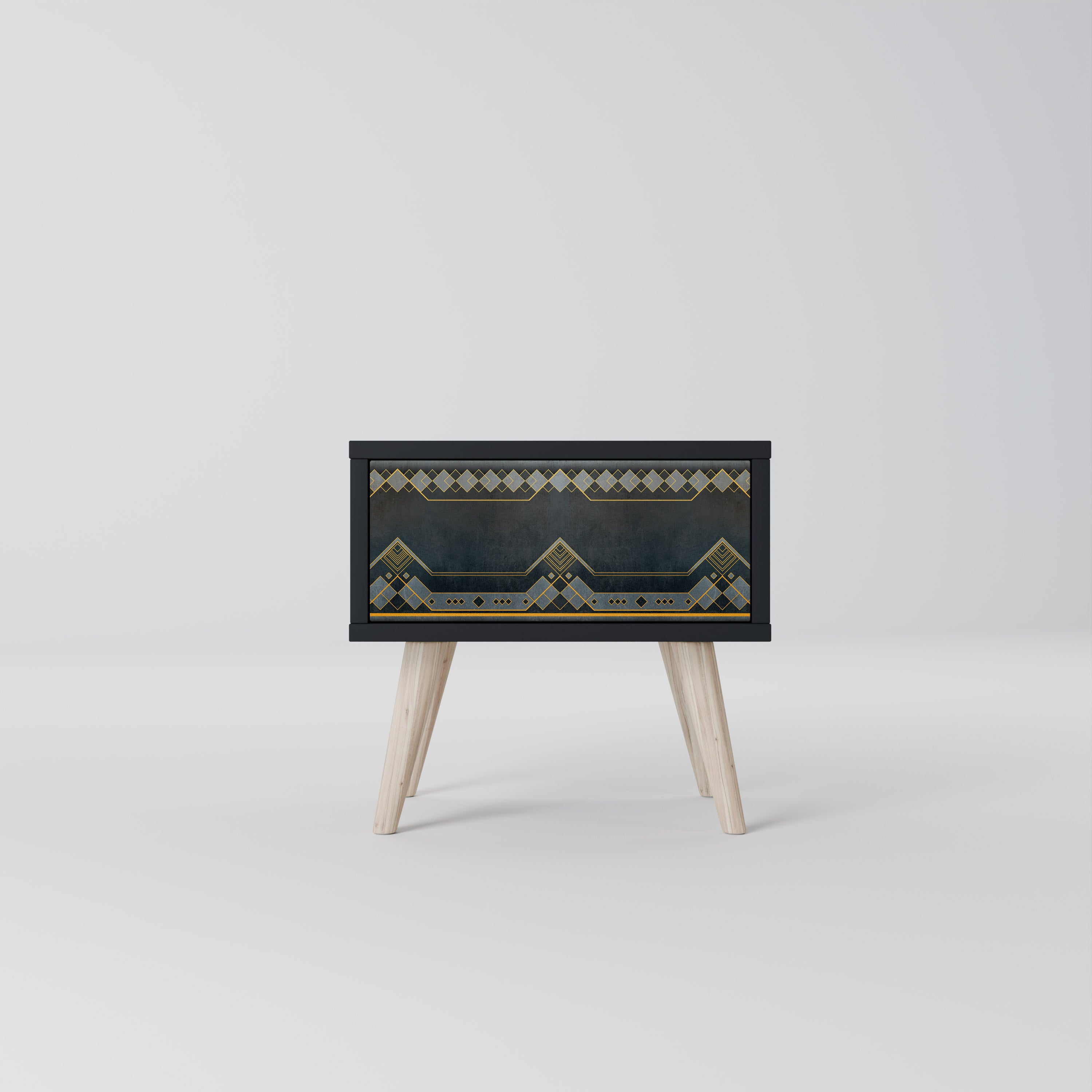 ROYAL ORDINARINESS Nightstand in Black Finish