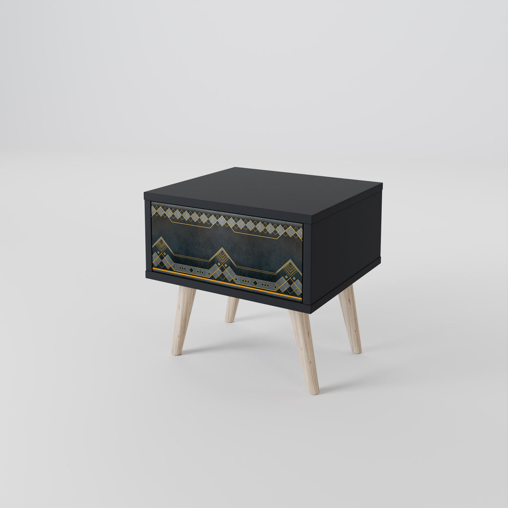 ROYAL ORDINARINESS Nightstand in Black Finish