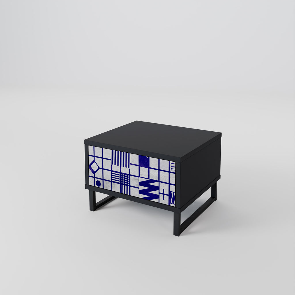 THE RIGHT PLACES Nightstand in Black Finish