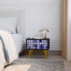 THE RIGHT PLACES Mesita de Noche en Acabado Negro