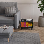 VIVID ART Mesita de Noche en Acabado Negro