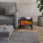 VIVID ART Mesita de Noche en Acabado Negro