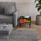 VIVID ART Mesita de Noche en Acabado Negro