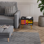 VIVID ART Mesita de Noche en Acabado Negro