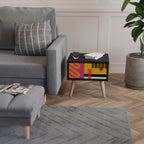 VIVID ART Mesita de Noche en Acabado Negro