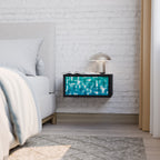 TURQUOISE RECTANGLES Nightstand