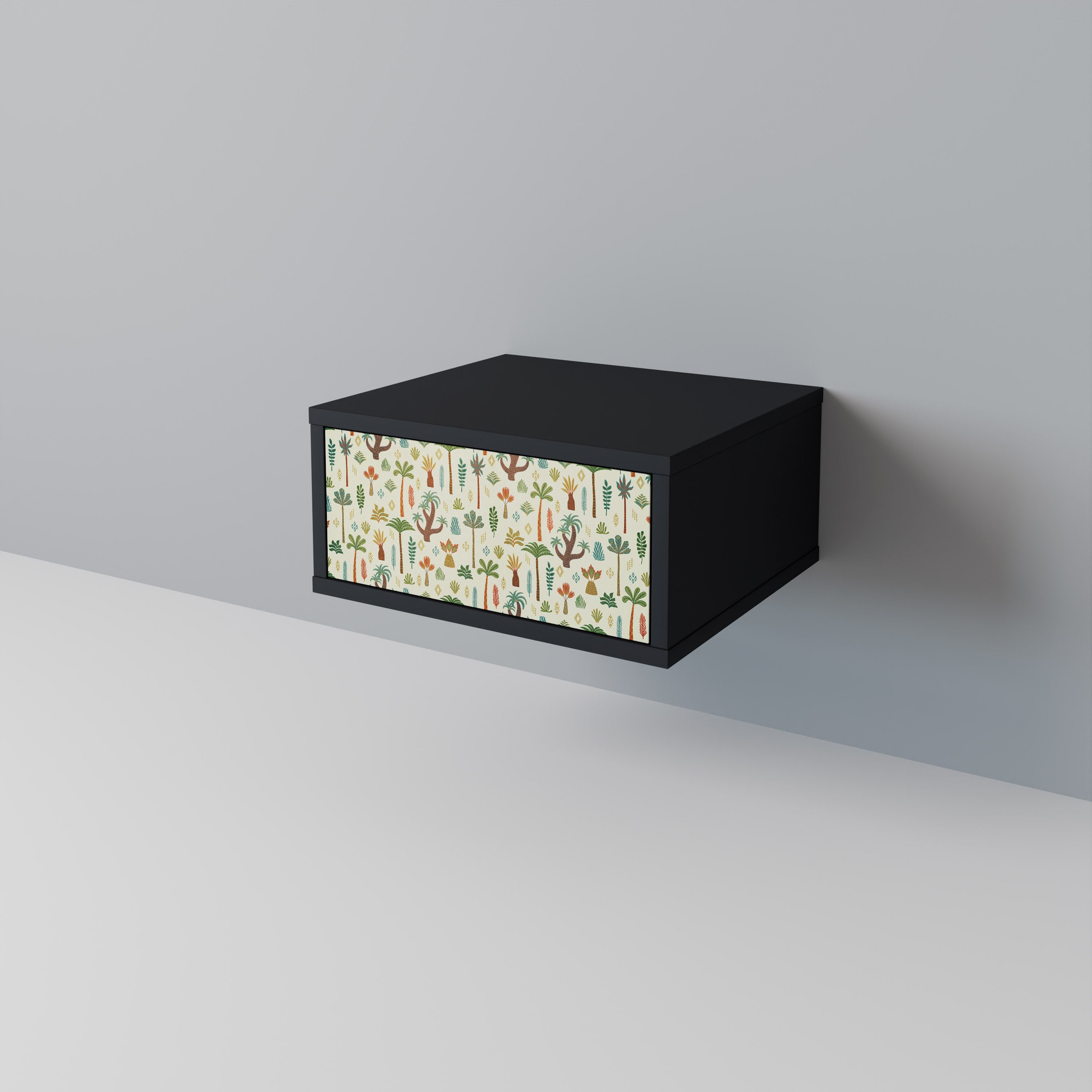 PALM SPRING Nightstand in Black Finish