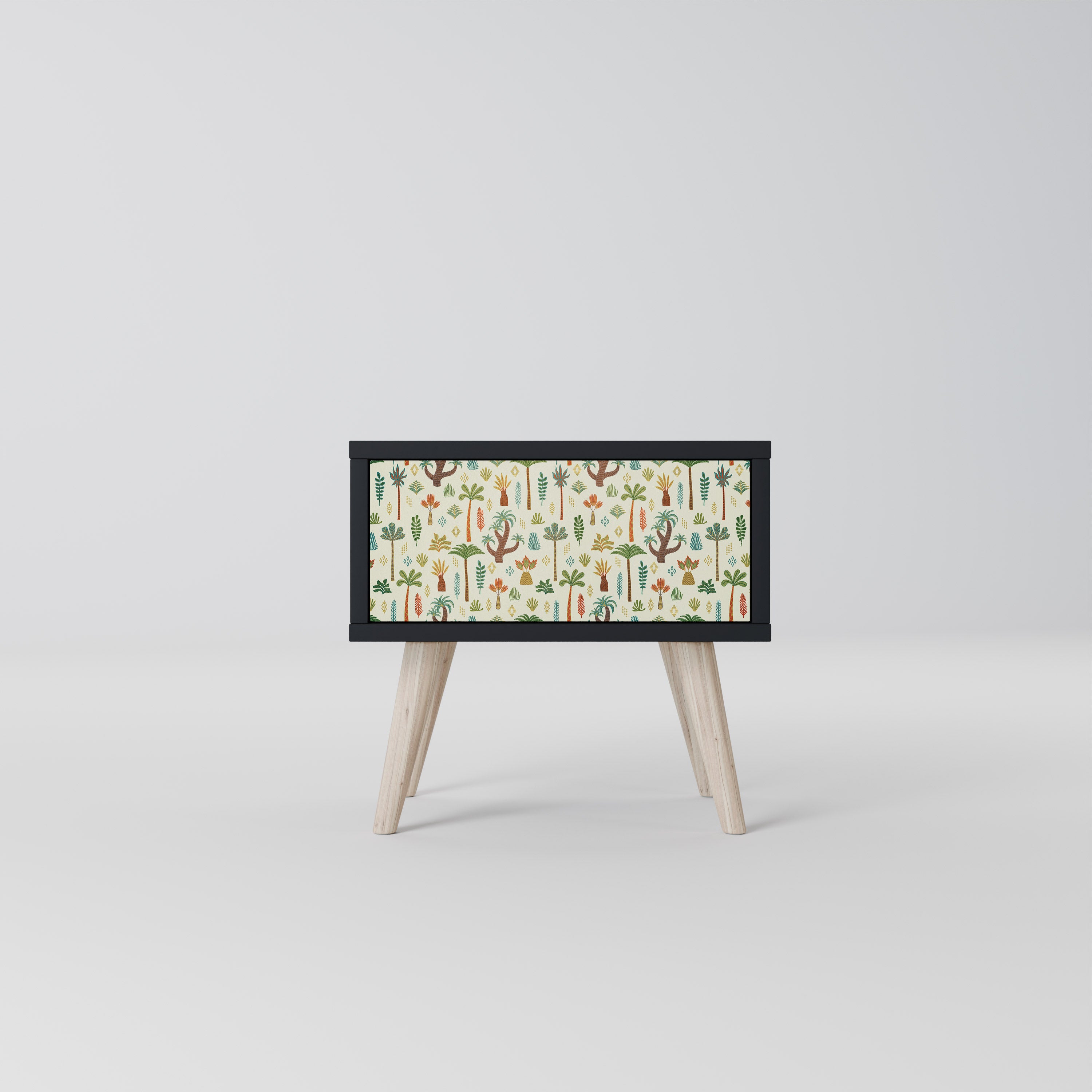 PALM SPRING Nightstand in Black Finish