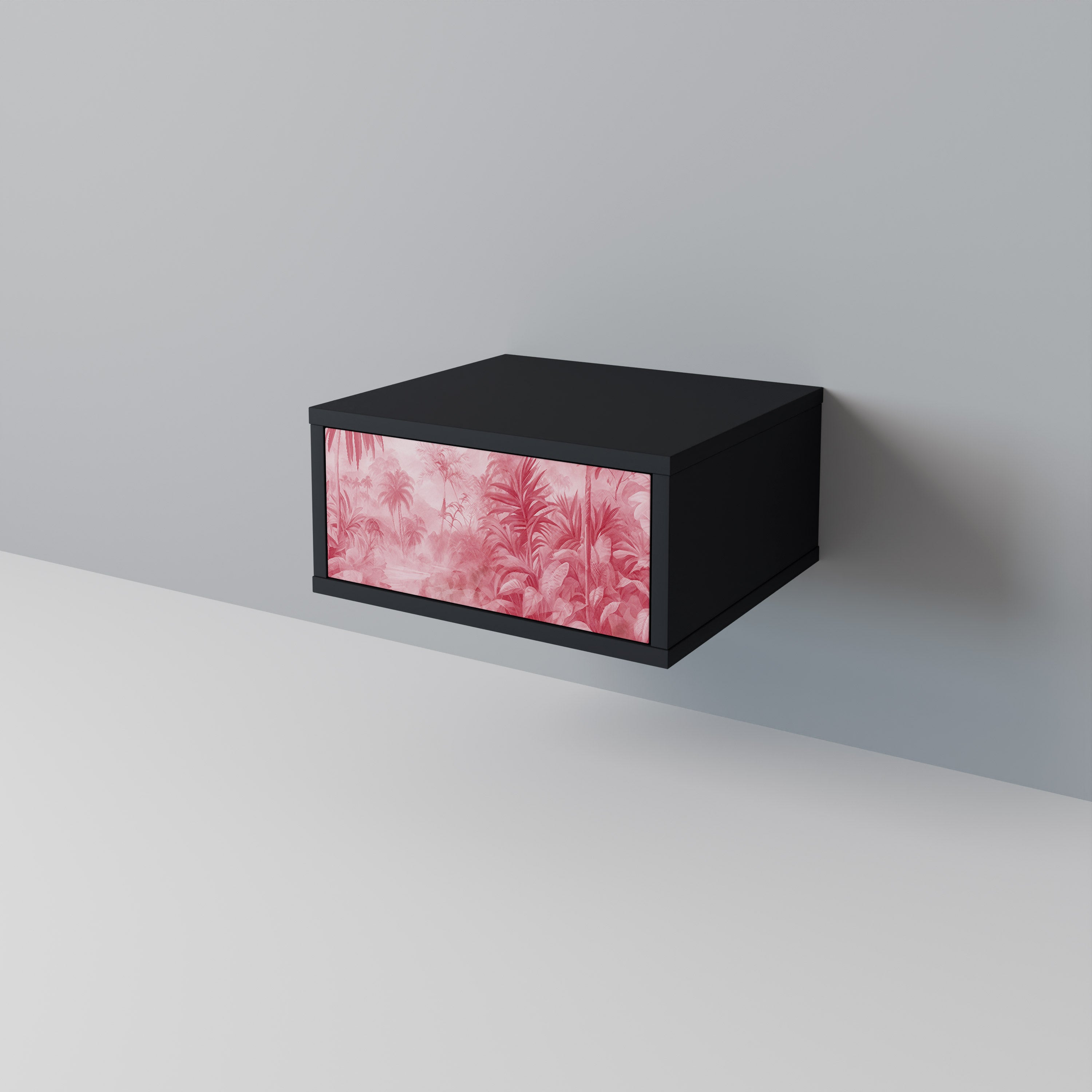 Mesita de noche SWEET TROPICS en acabado negro