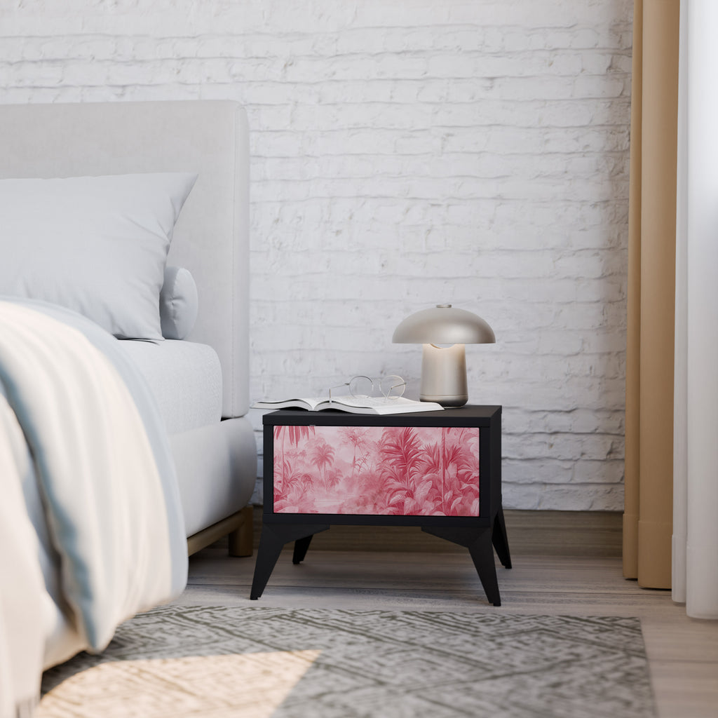 SWEET TROPICS Nightstand in Black Finish