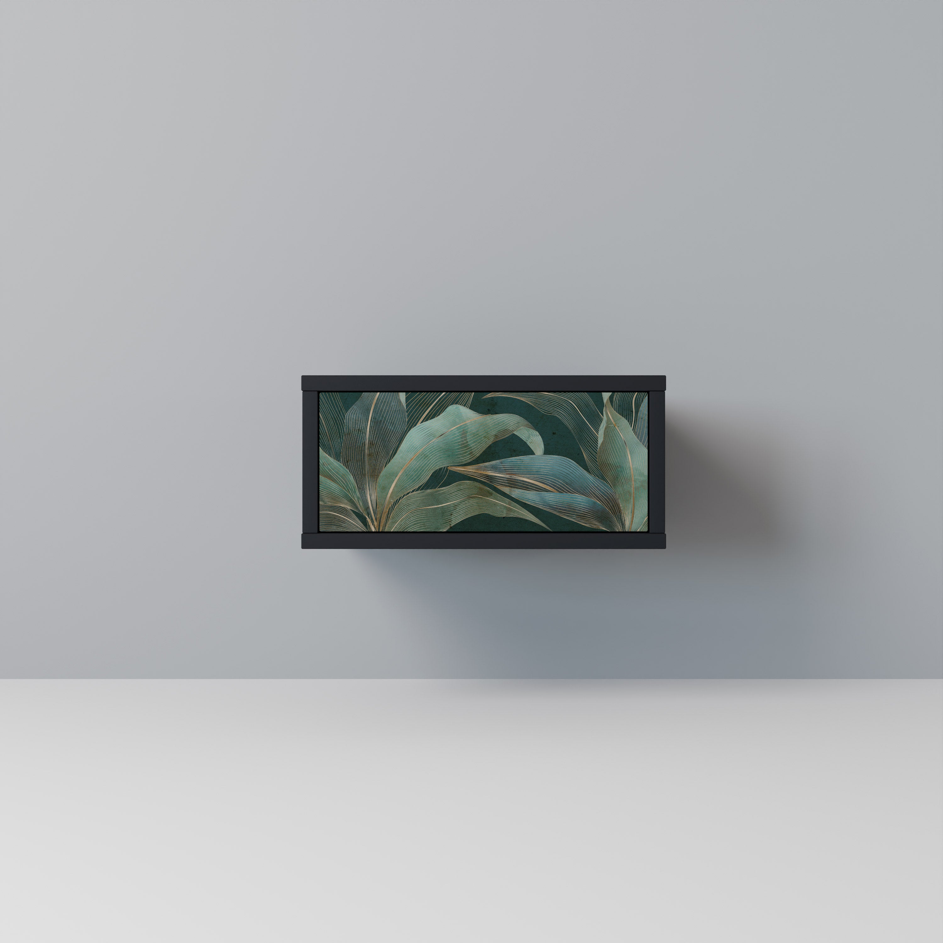 ROYAL GREEN Nightstand in Black Finish