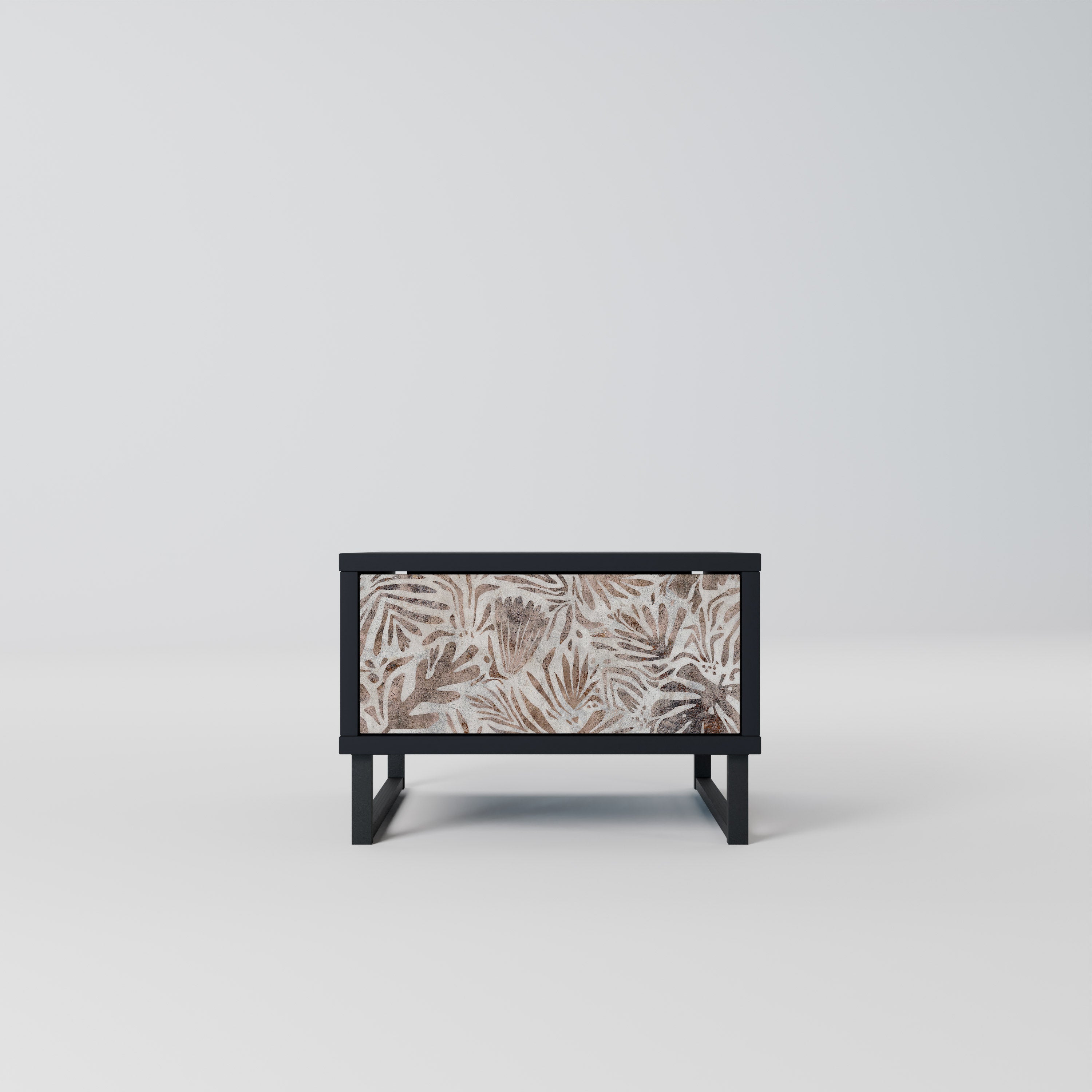 PASSING TIME Nightstand in Black Finish