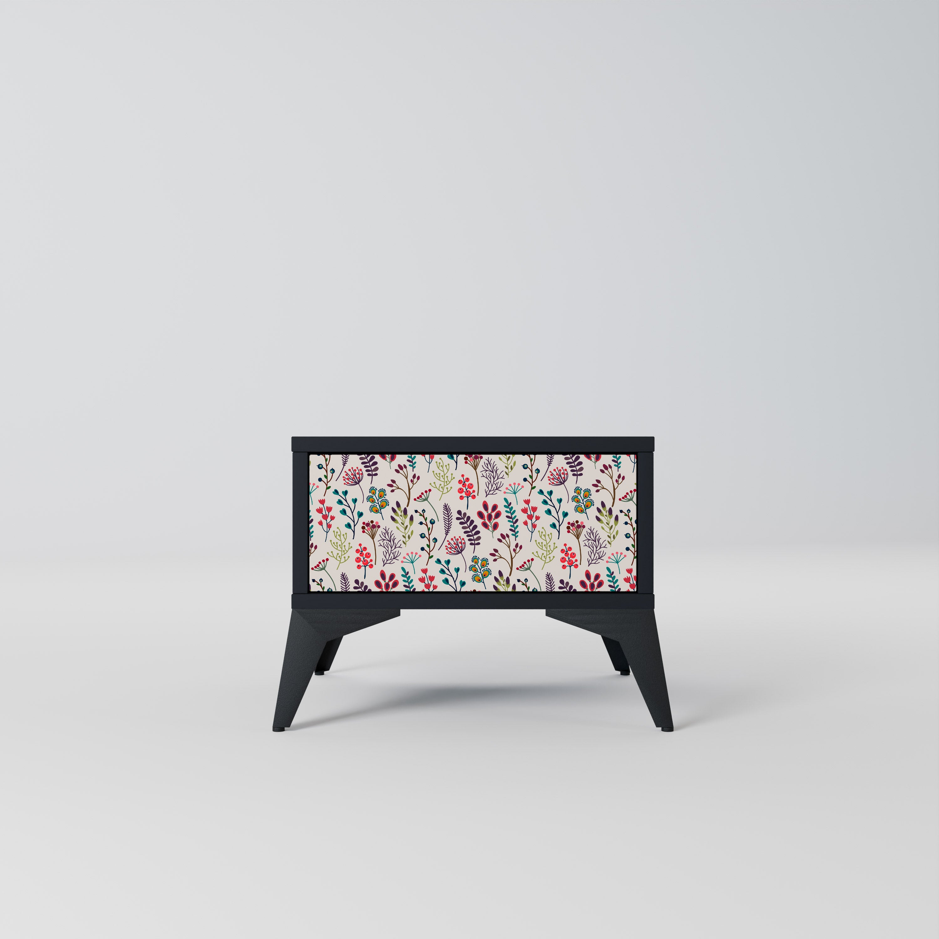 AUTUMN SUNDRIES Nightstand in Black Finish