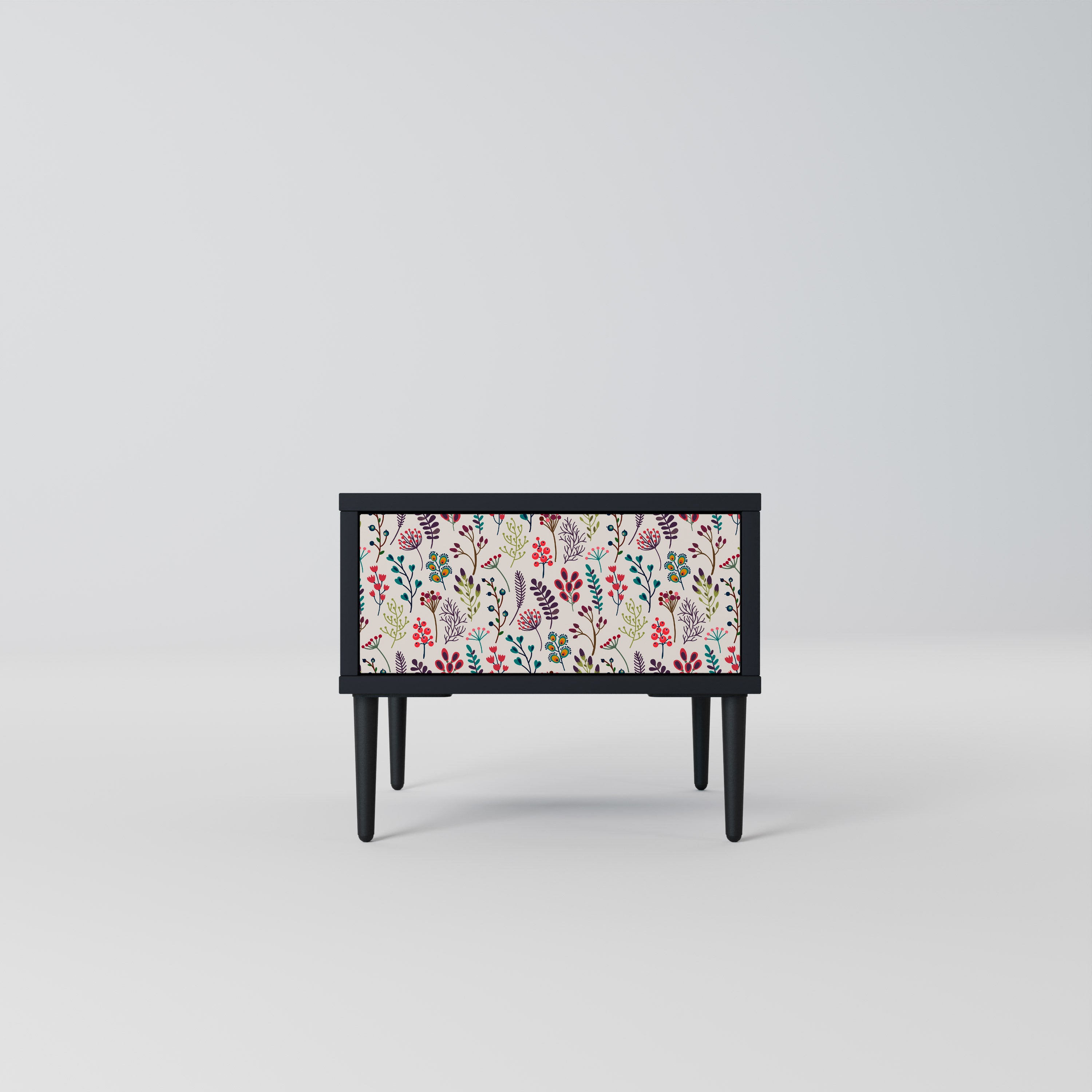 AUTUMN SUNDRIES Nightstand in Black Finish