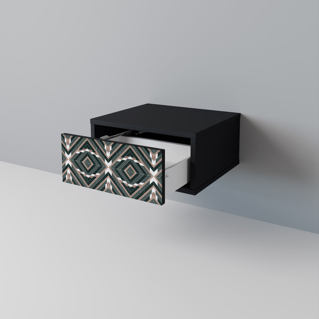 DIMENSION DELIGHTS Nightstand in Black Finish
