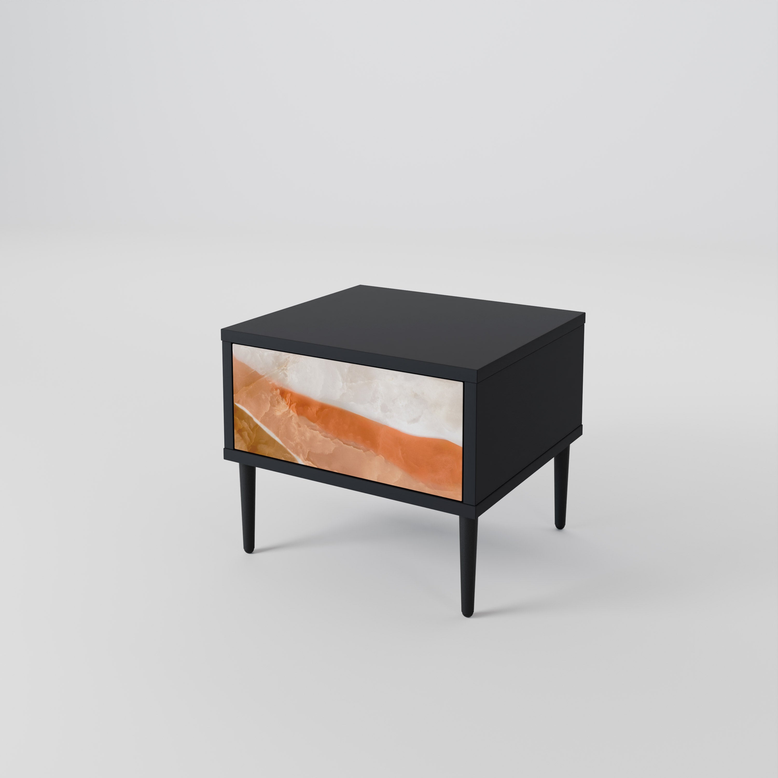 Mesita de noche Sandhills Splendour en acabado negro