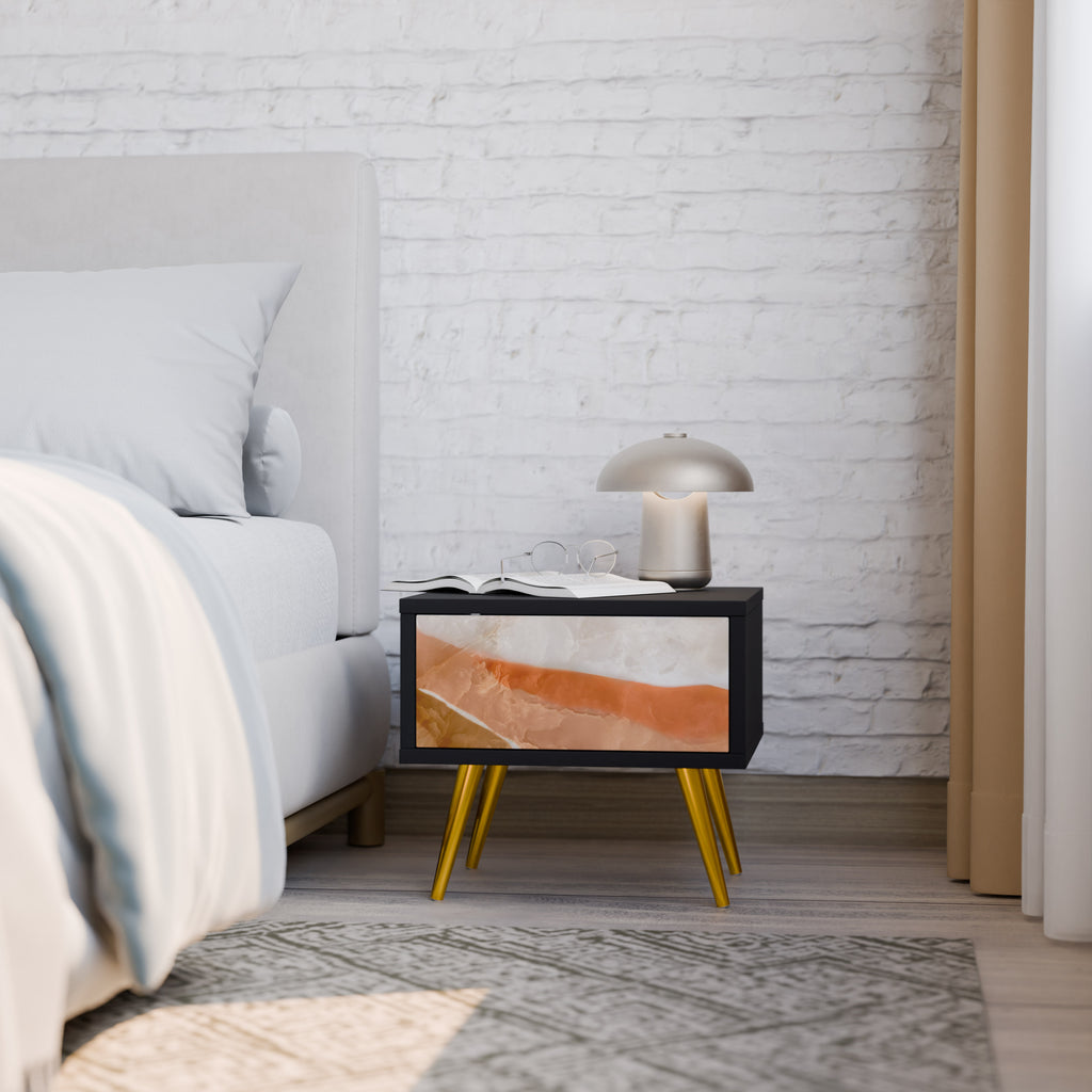 SANDHILLS SPLENDOUR Nightstand in Black Finish