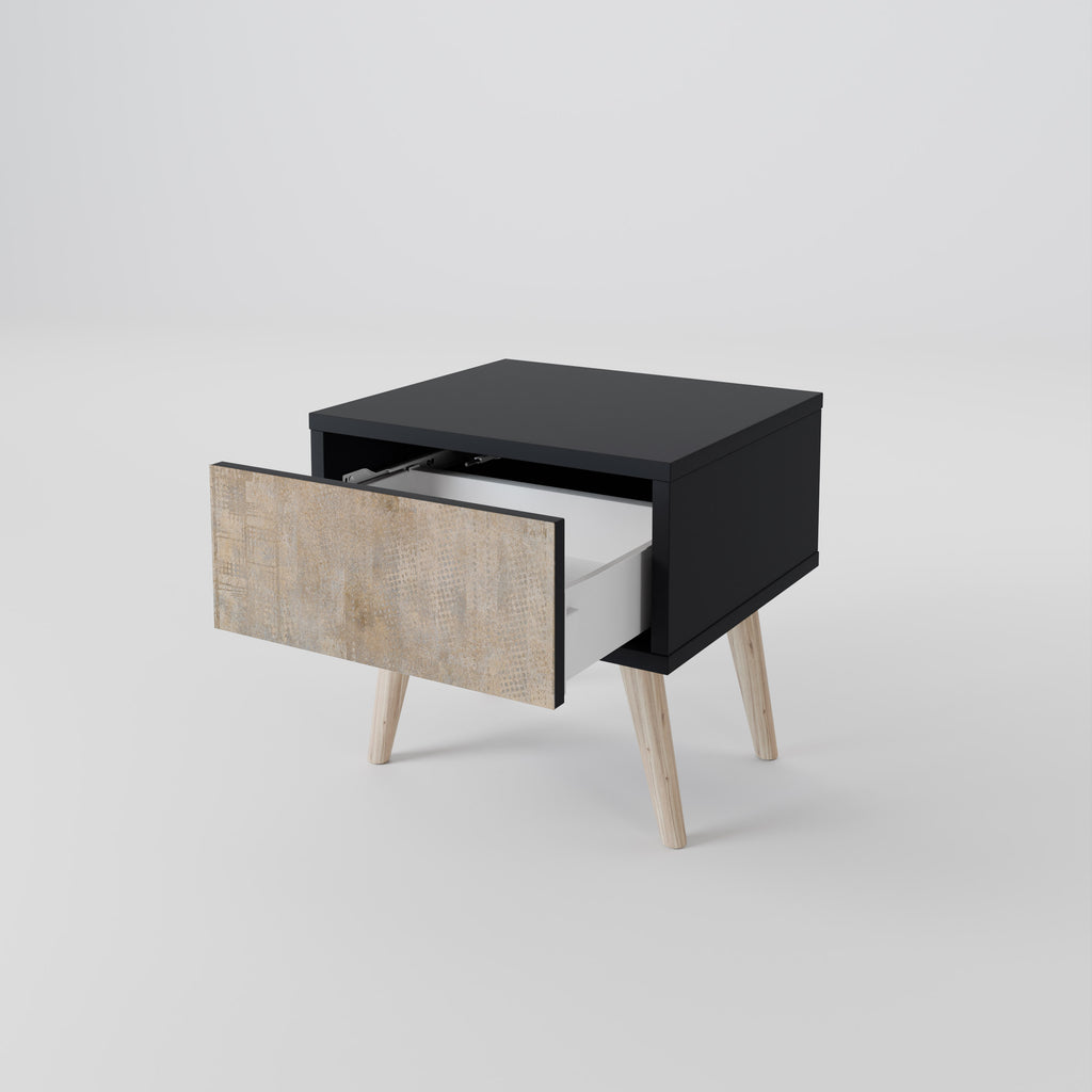 SCREEN ERROR Nightstand in Black Finish