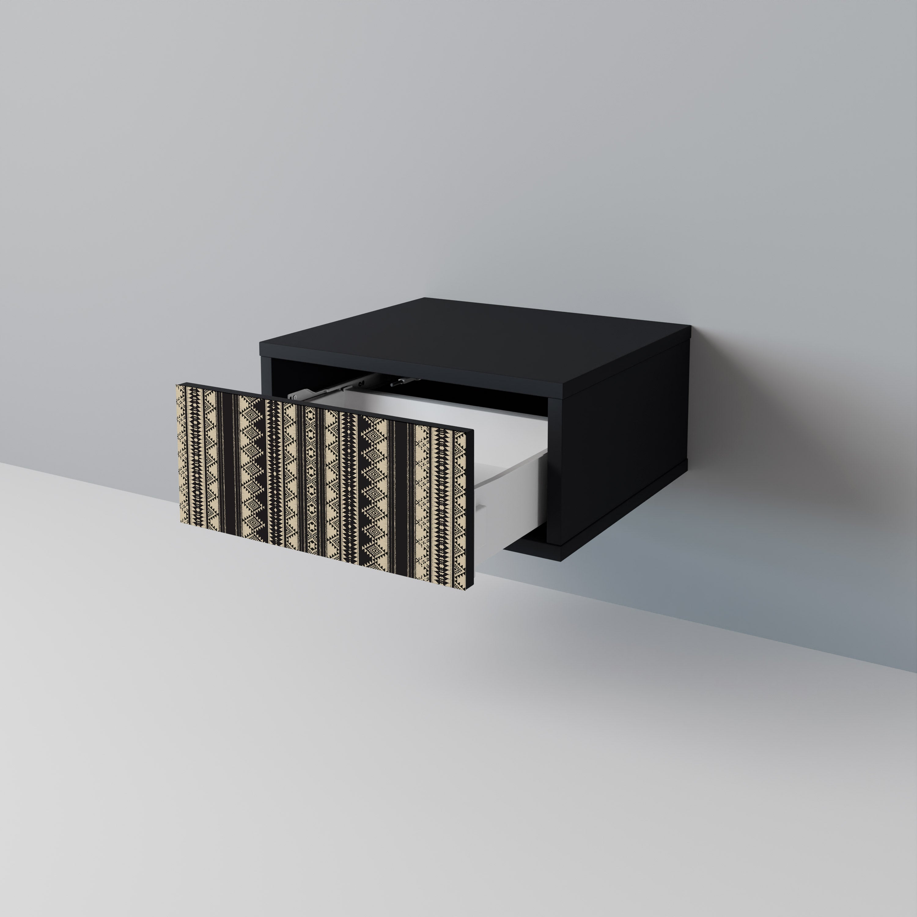 AZTEC Nightstand in Black Finish