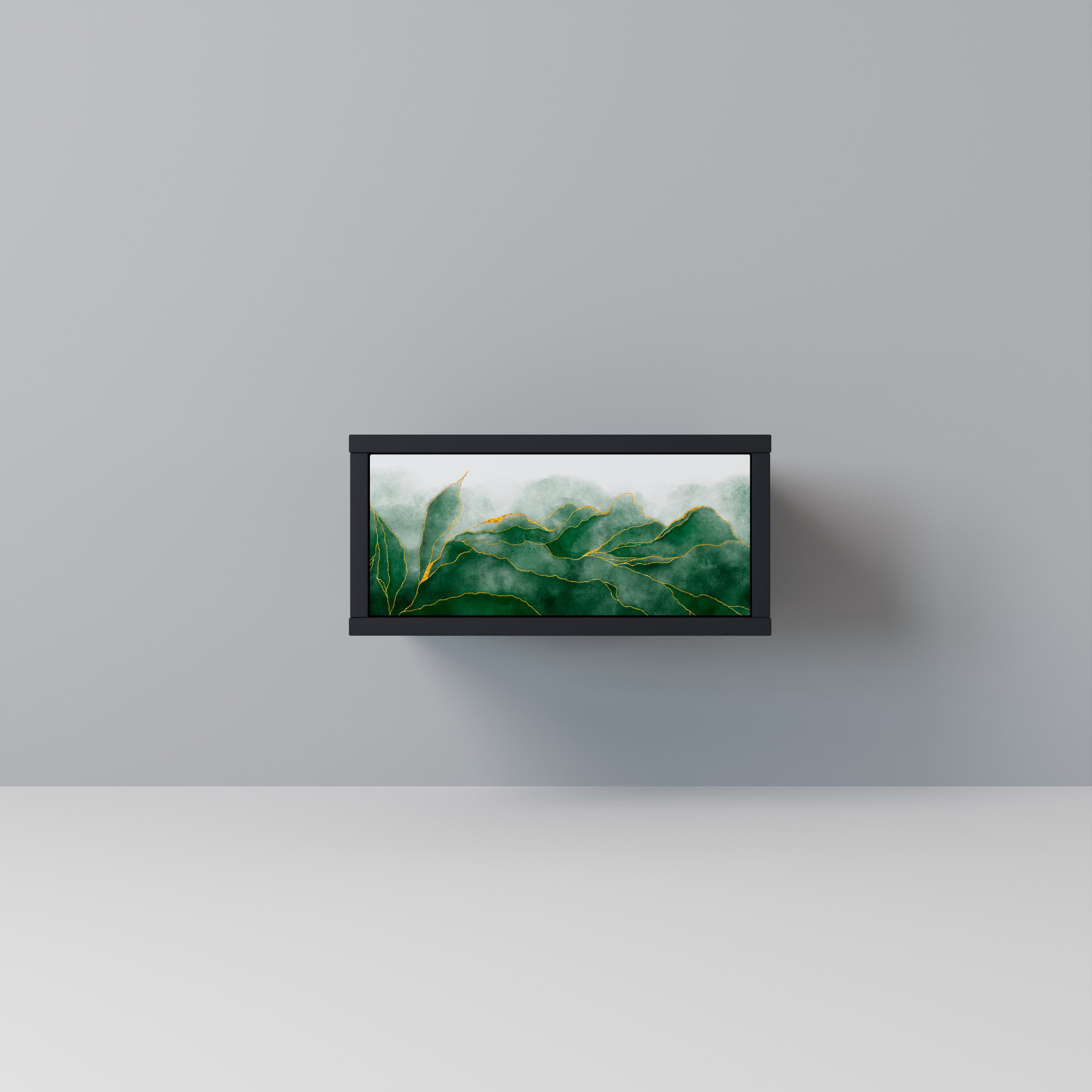 EXPENSIVE NATURE Nightstand in Black Finish