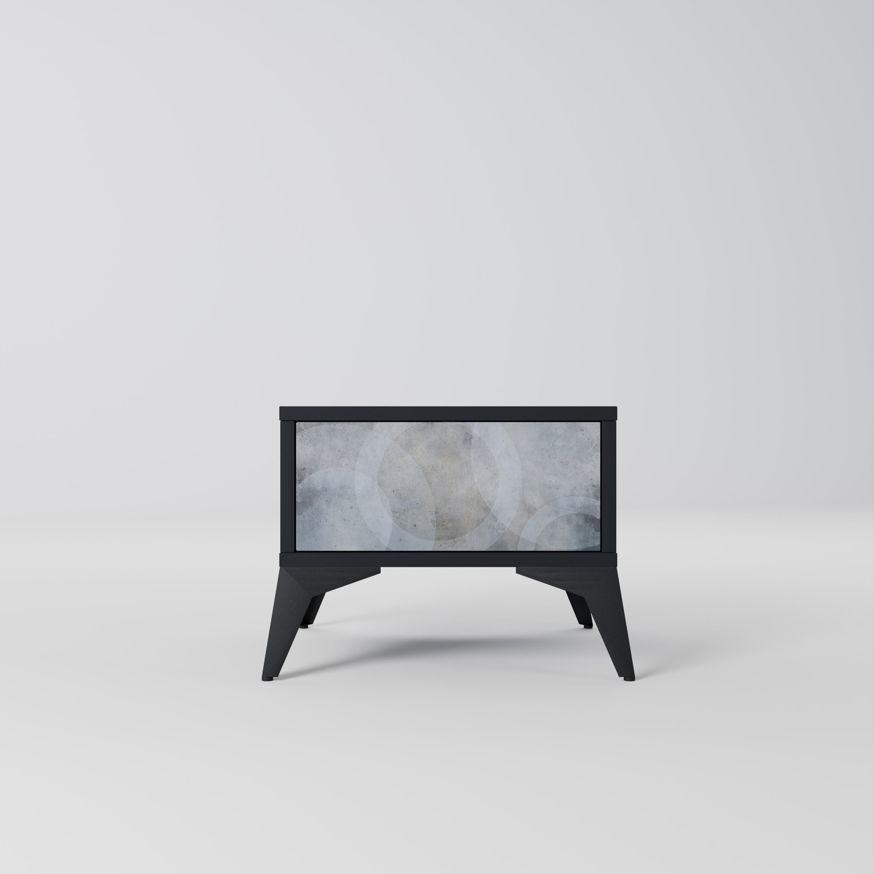 MUTED ARC Nightstand in Black Finish