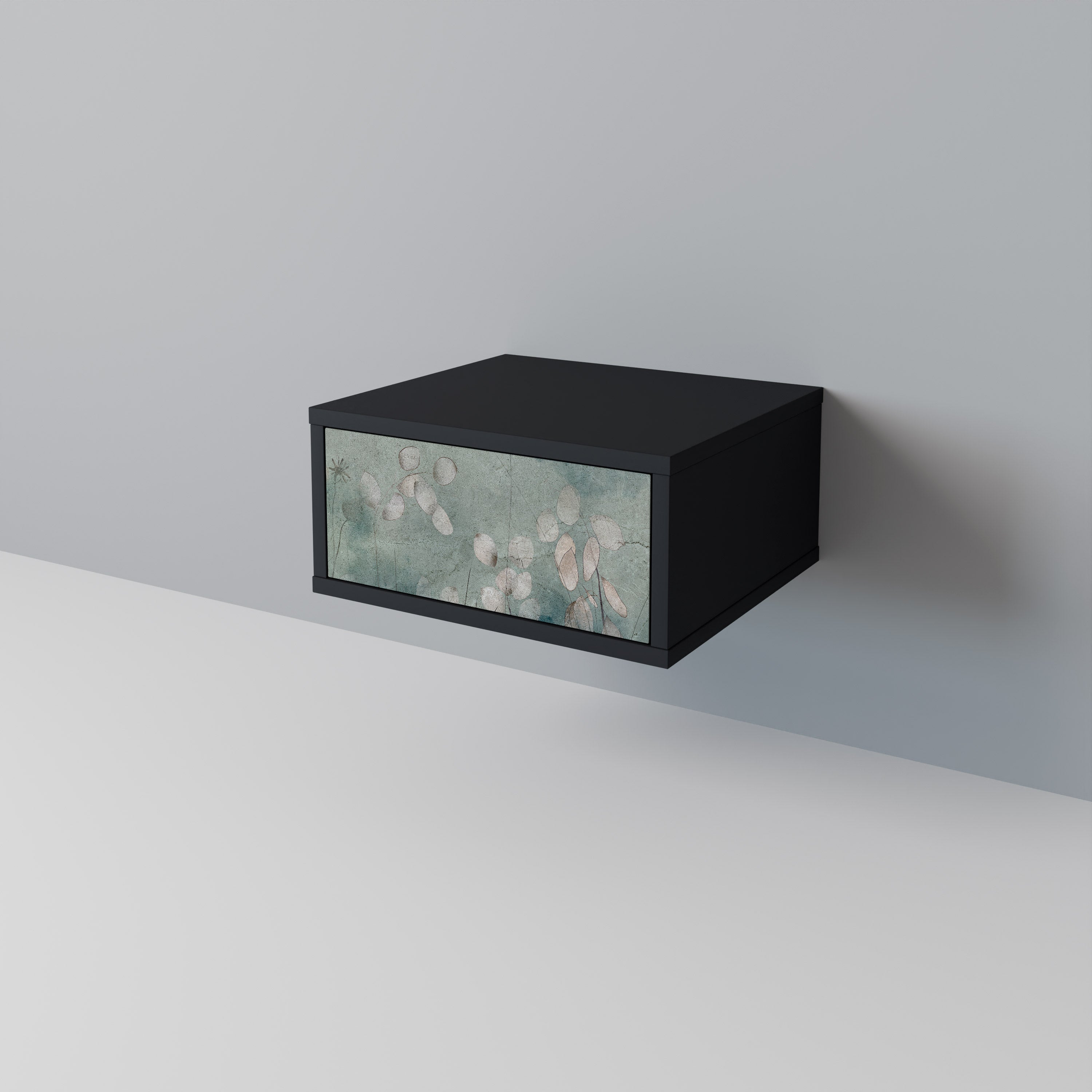 NIGHT LADY Nightstand in Black Finish
