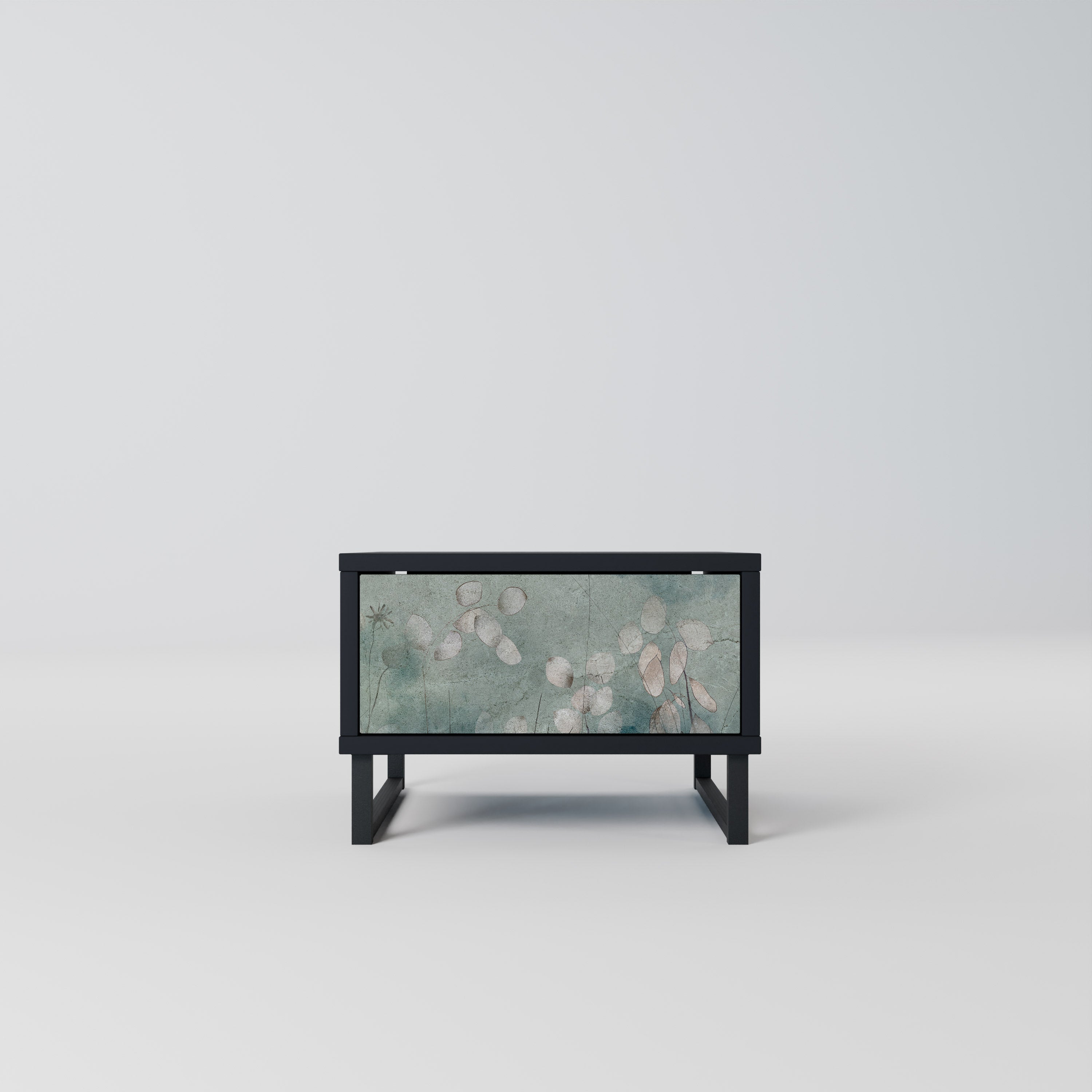 NIGHT LADY Nightstand in Black Finish