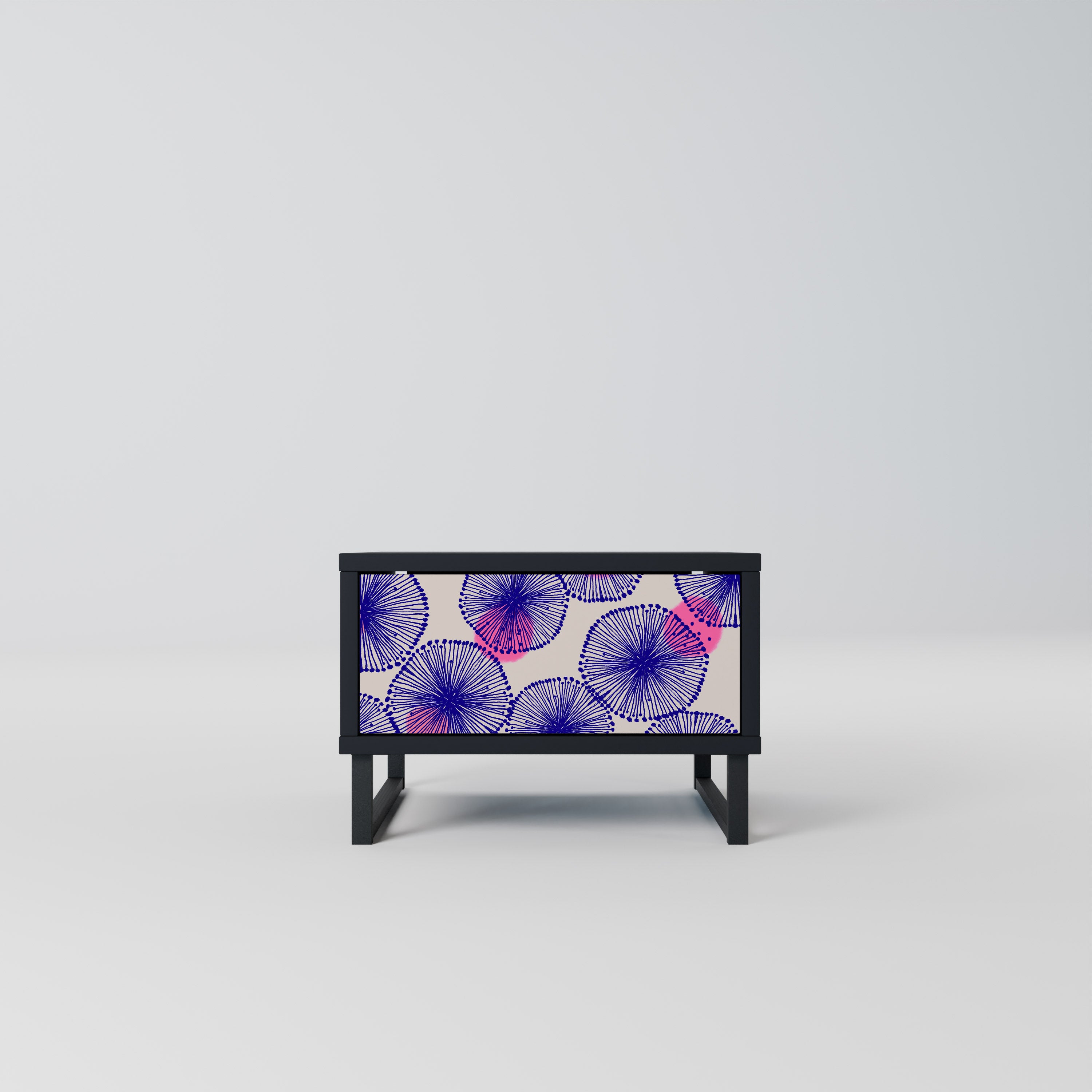 MAGIC NATURE Nightstand in Black Finish