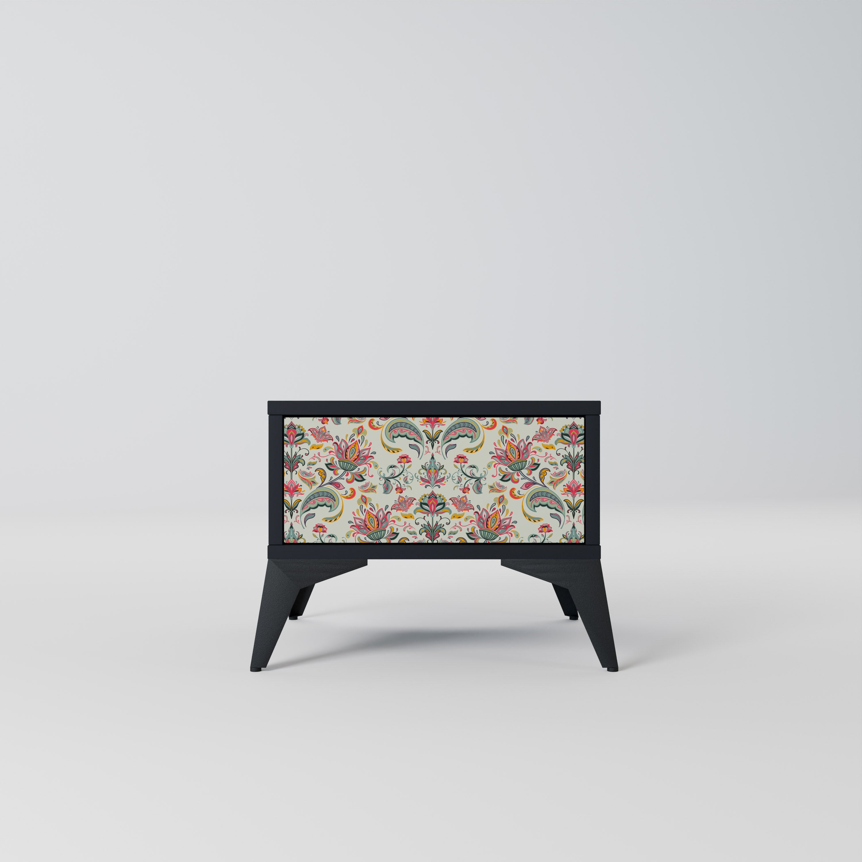 ORGANIC FOLKLORE Nightstand in Black Finish