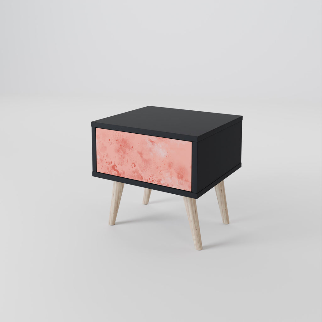 CRANE DANCE Nightstand in Black Finish