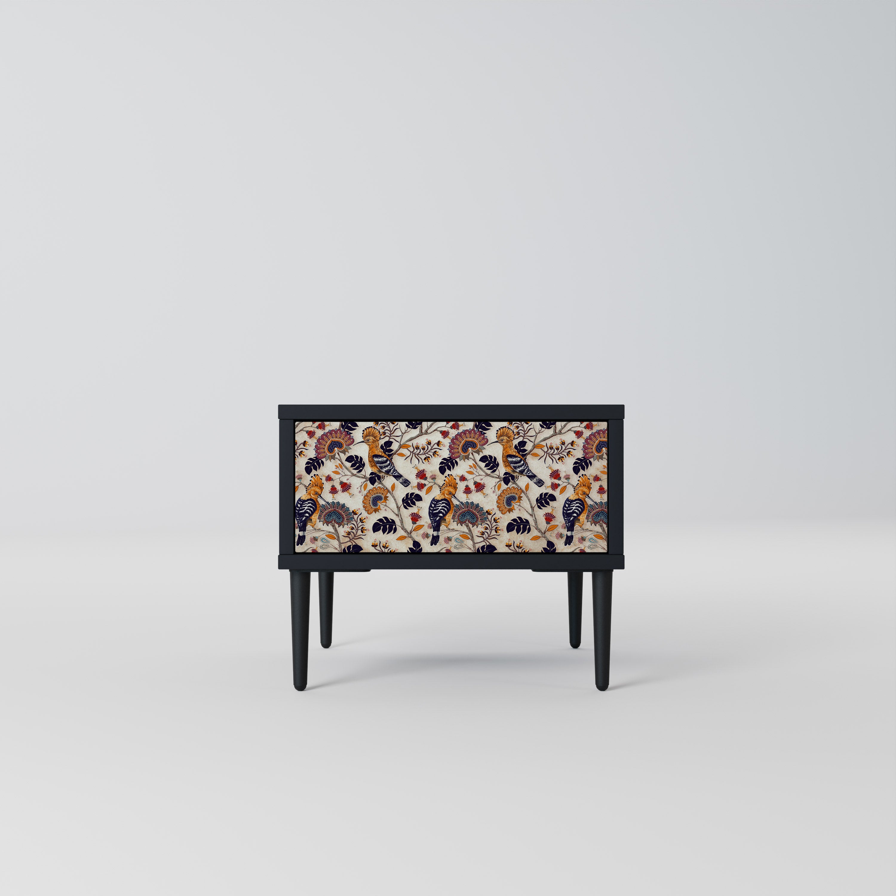 EMINENT HOOPOE Nightstand in Black Finish