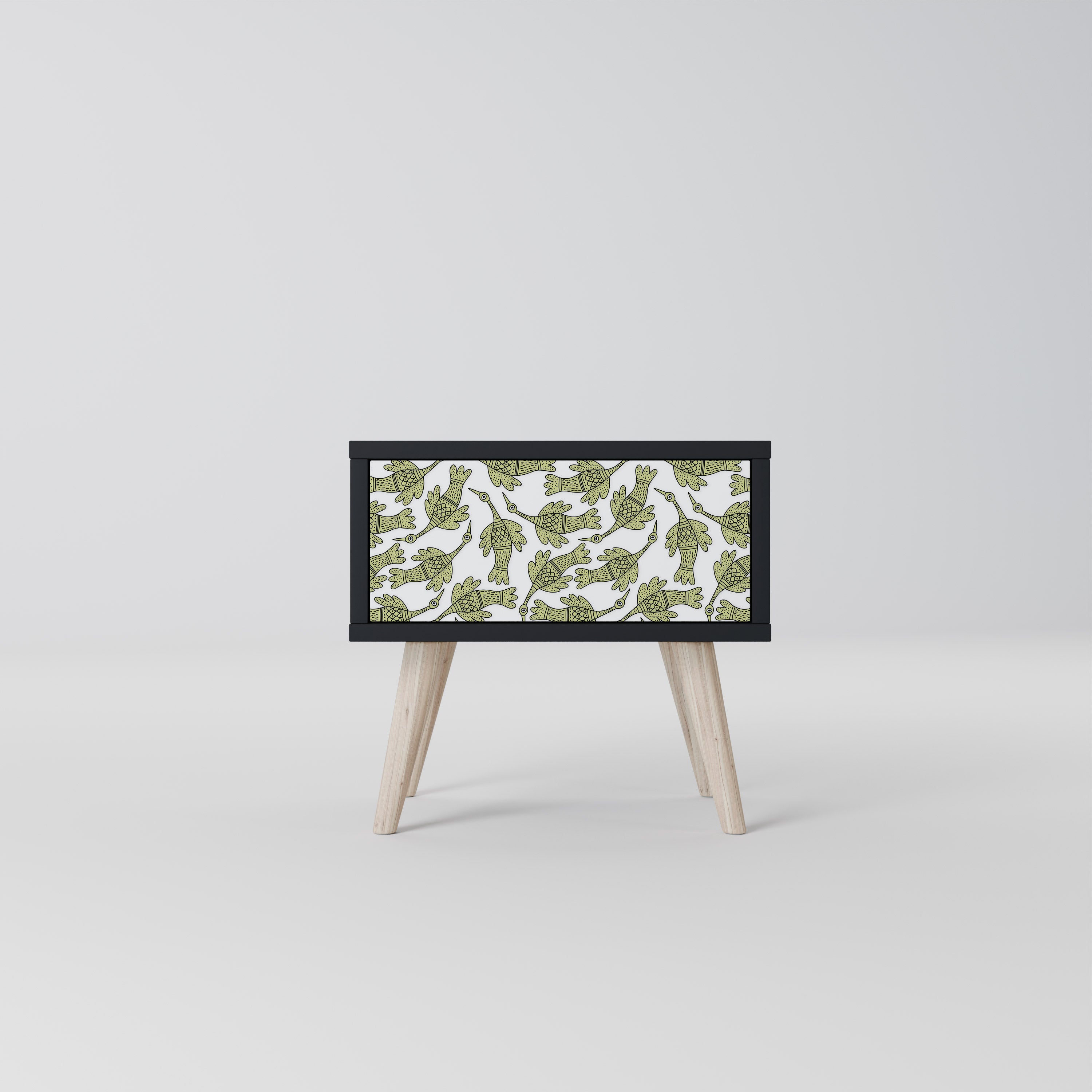 SEEDLING SONGBIRD Nightstand in Black Finish