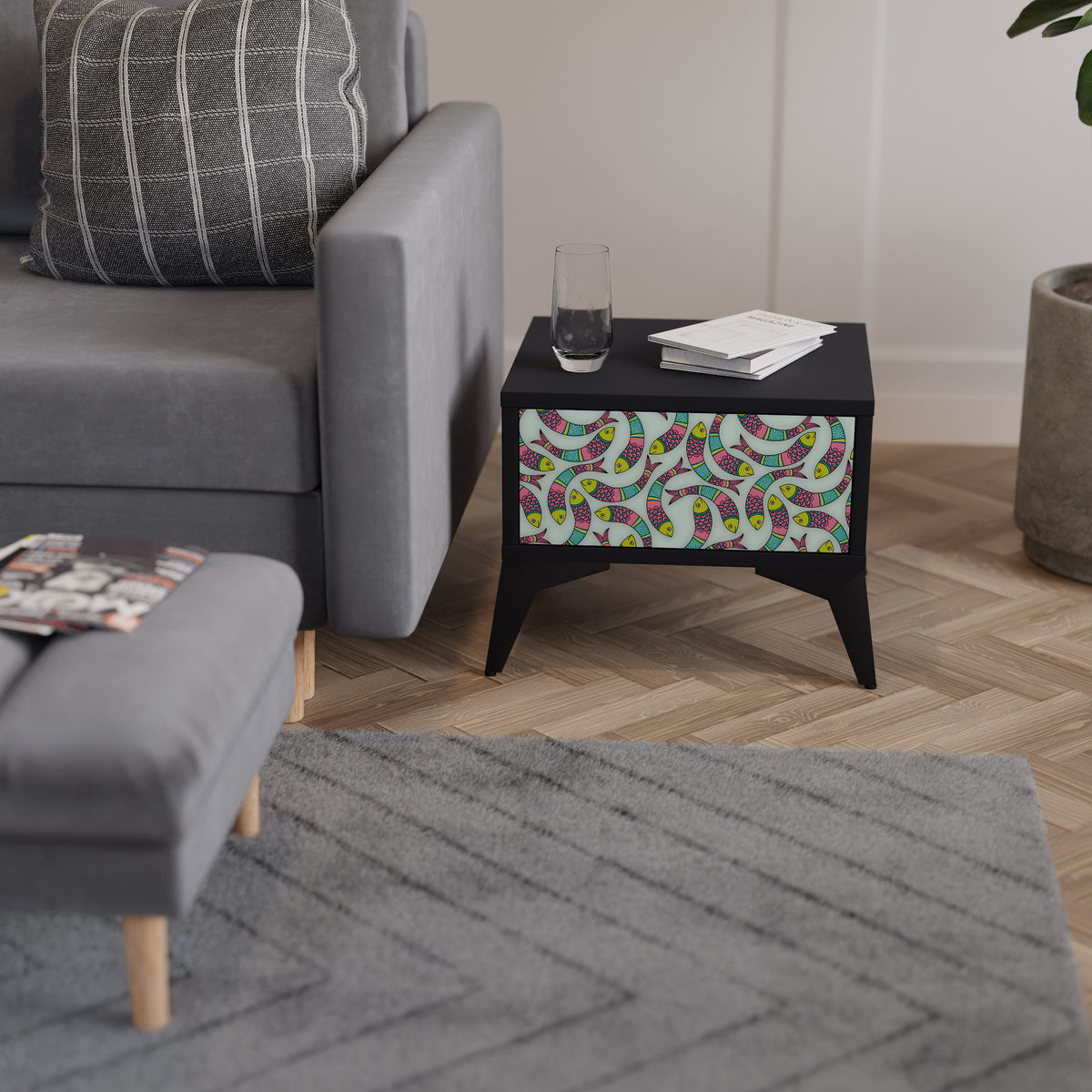 INDIAN FISH Nightstand