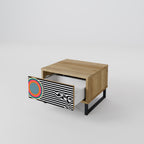 SPECTRA SHOWCASE Mesita de Noche en Efecto Roble