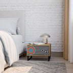 SPECTRA SHOWCASE Mesita de Noche en Efecto Roble