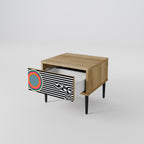 SPECTRA SHOWCASE Mesita de Noche en Efecto Roble