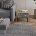 SPECTRA SHOWCASE Mesita de Noche en Efecto Roble