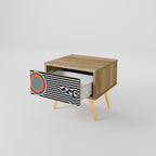 SPECTRA SHOWCASE Mesita de Noche en Efecto Roble