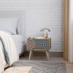 SPECTRA SHOWCASE Mesita de Noche en Efecto Roble