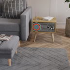 SPECTRA SHOWCASE Mesita de Noche en Efecto Roble