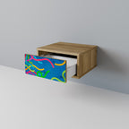 STREAMER TANGLE Mesita de Noche en Efecto Roble