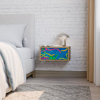 STREAMER TANGLE Mesita de Noche en Efecto Roble