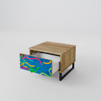 STREAMER TANGLE Mesita de Noche en Efecto Roble